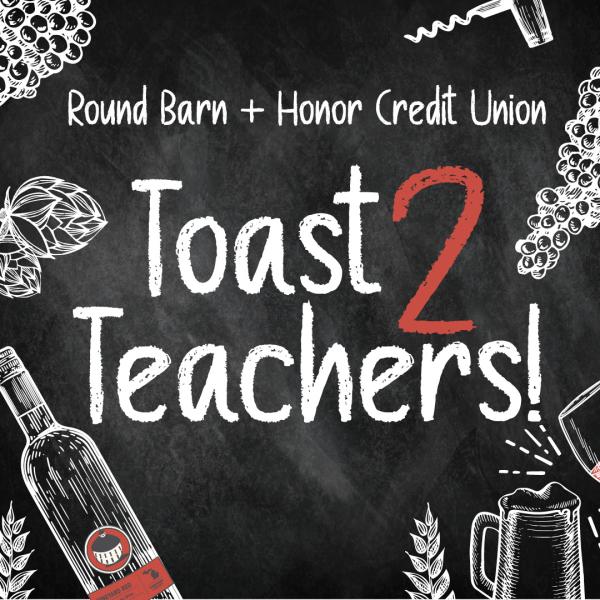 Toast 2 Teachers at Round Barn Winery & Estate logo
