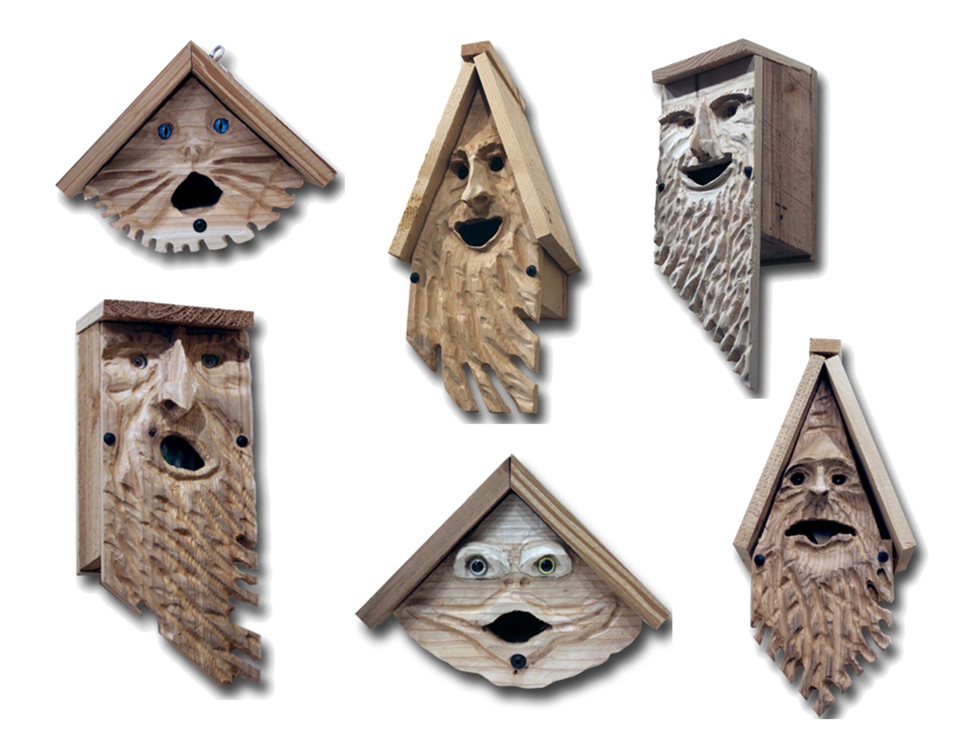 Bird houses and other wood products.