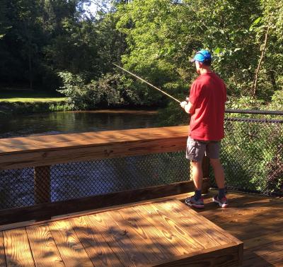 Fisherman on the deck