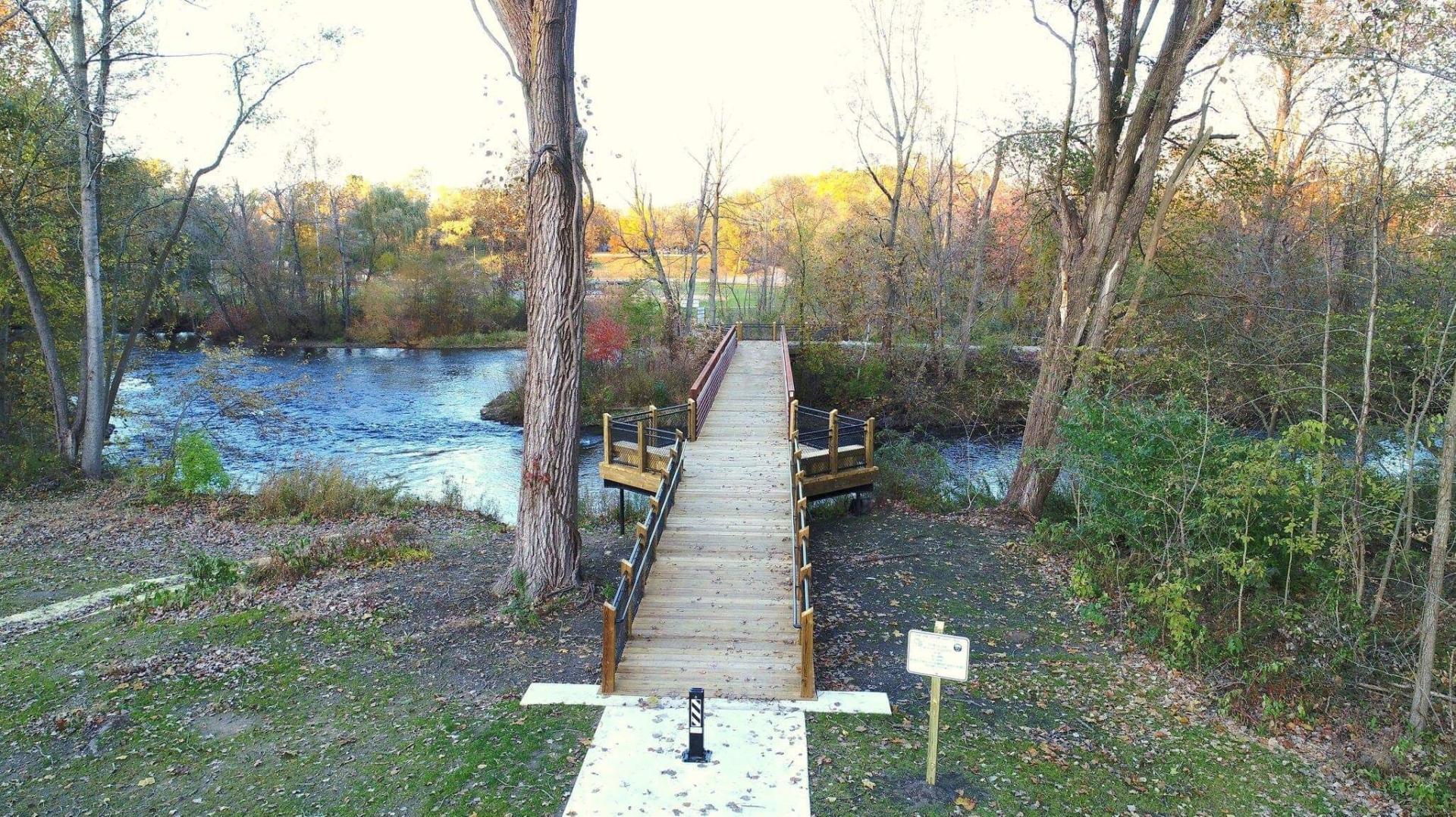 Bridge to walkway